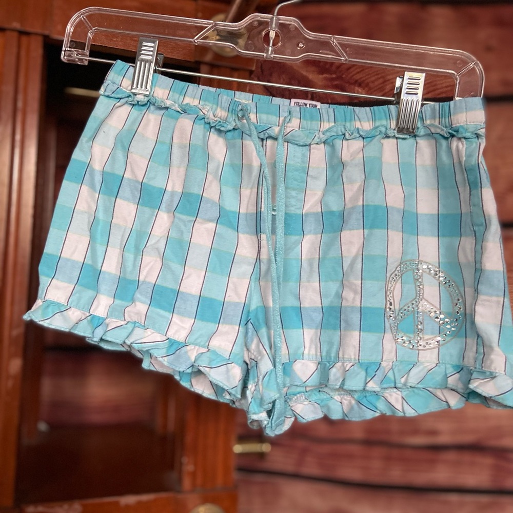 Justice Plaid Shorts Size 12